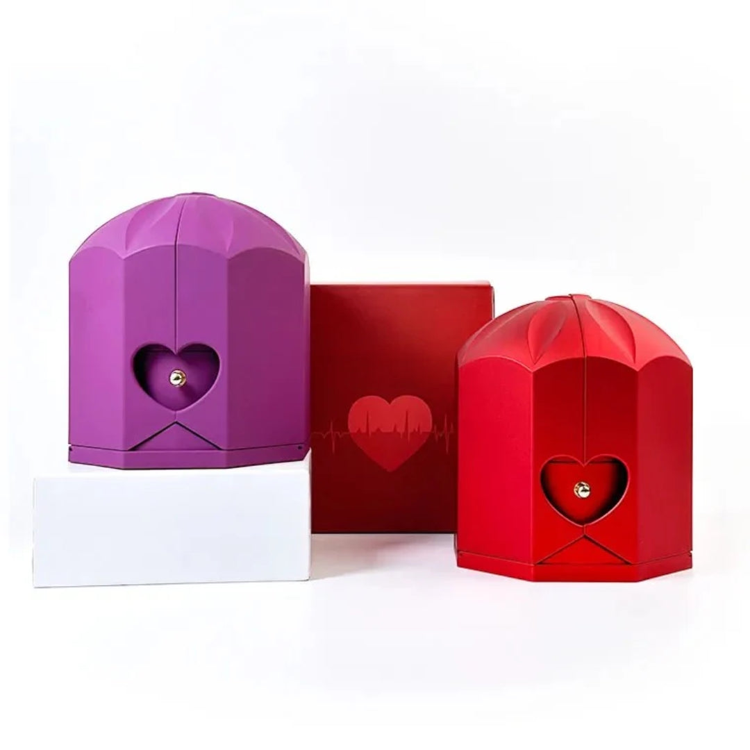 Colar Eterna Conexão & Caixa com Rosa Eternizada